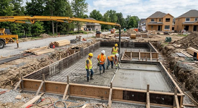 Concrete Foundation Pouring in Fredericksburg, VA