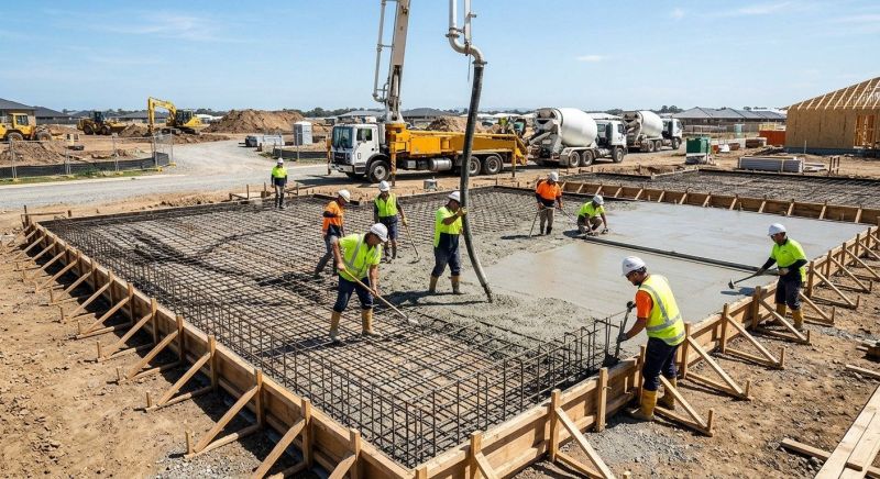 Foundation Slab Construction in Columbus, OH